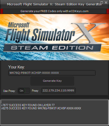 flight simulator x activation key